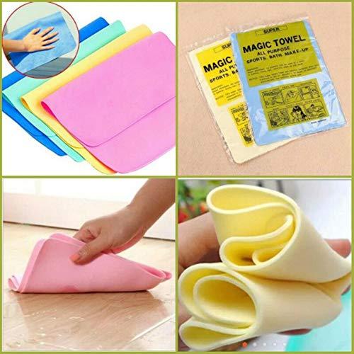 Towel-Magic Towel Reusable Absorbent Water for Kitchen Cleaning Car Cleaning(Pack of 2)